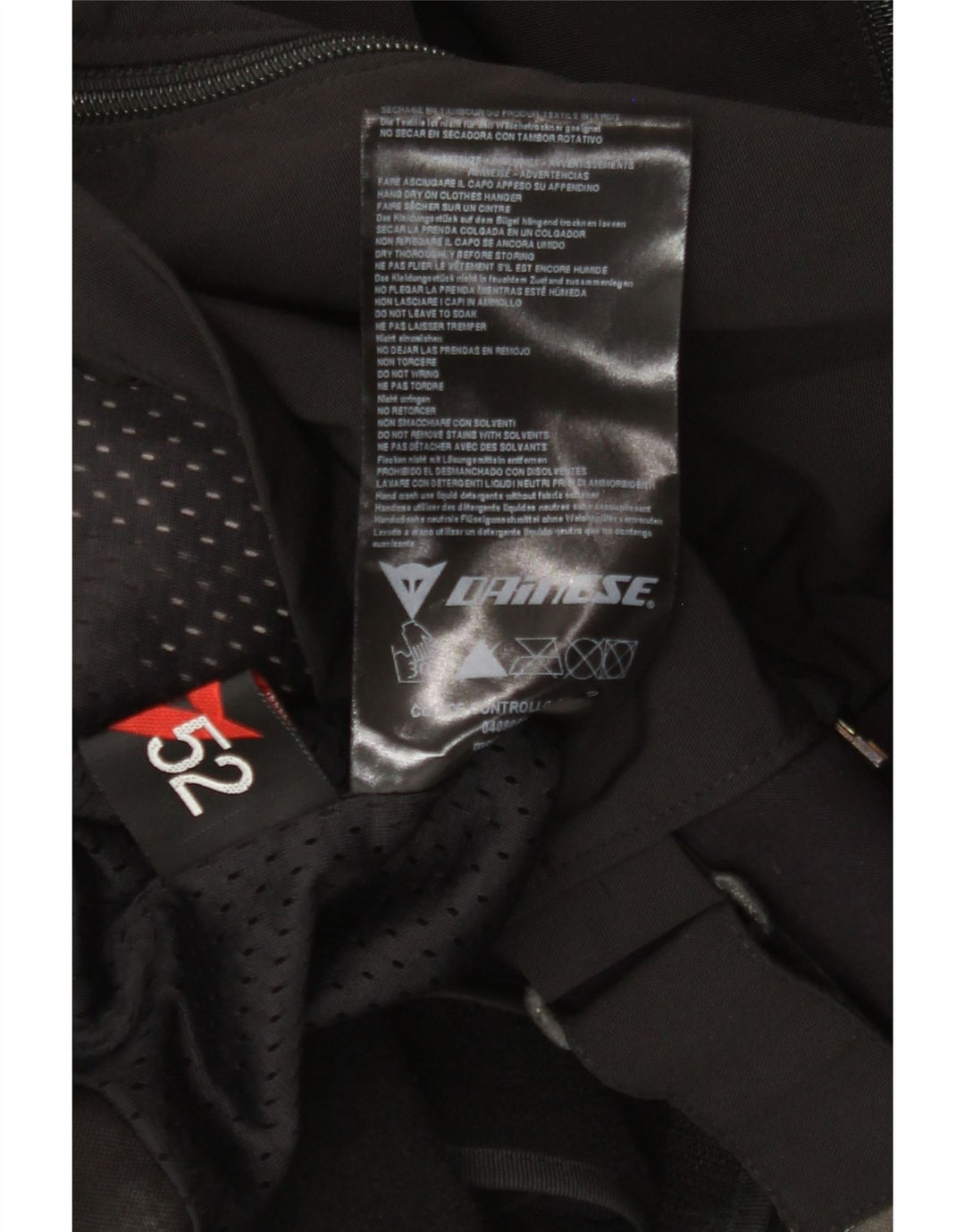 Dainese muška trkaća jakna, veličina 52, srednje crna najlonska boja