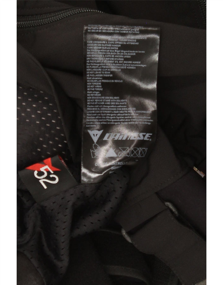 Dainese muška trkaća jakna, veličina 52, srednje crna najlonska boja