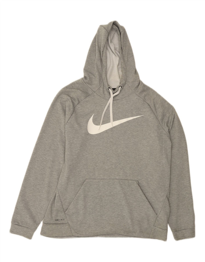 Nike muška majica s kapuljačom XL sivi flekasti poliester