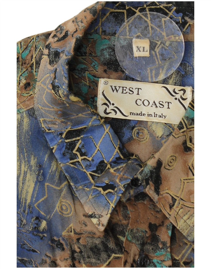 West Coast muška košulja 3/4 rukava XL višebojna geometrijska