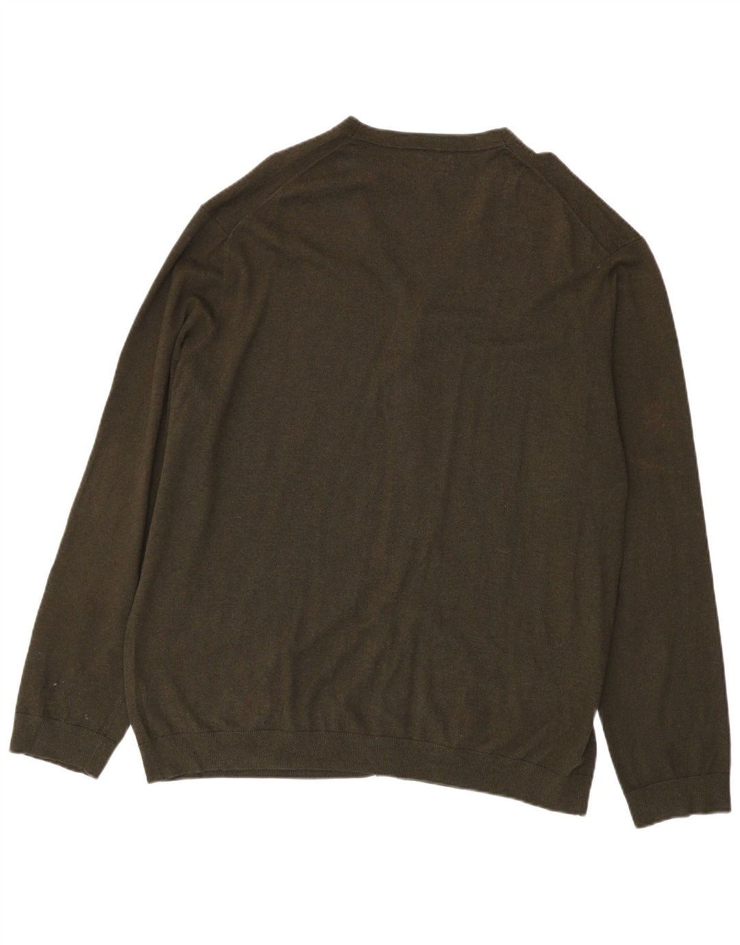 Marks & Spencer muški kardigan džemper 2XL kaki pamuk