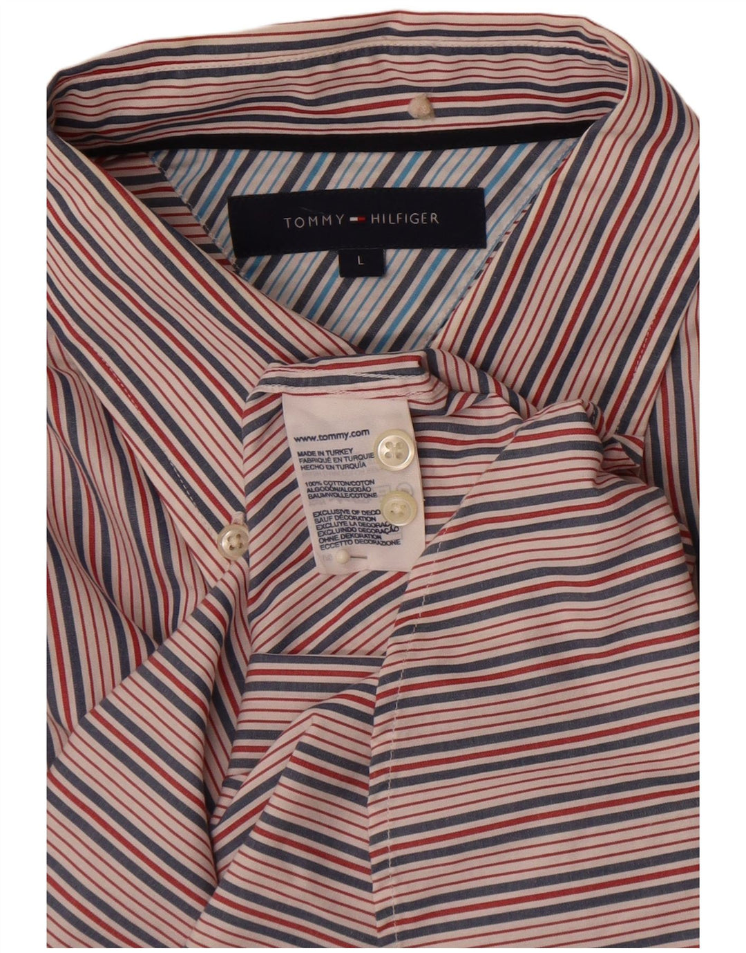 Tommy Hilfiger muška košulja s velikim šarenim pamučnim prugama