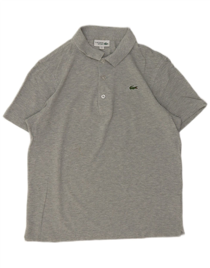 Lacoste muška polo majica, veličina 4, srednje sivi flekasti pamuk