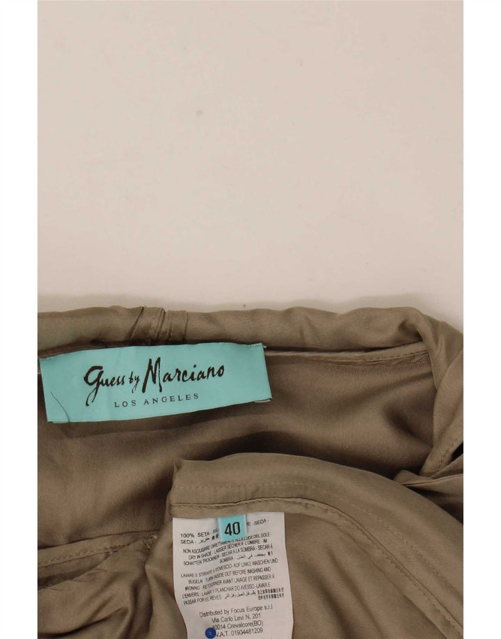 Guess By Marciano Ženska pomoćna jakna s kapuljačom IT 40 Mala bež svila