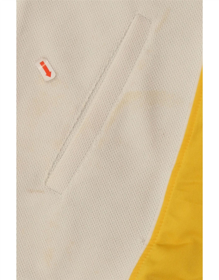 ASICS Mens Tracksuit Top Jacket Large Yellow Colourblock Polyester Vintage Asics and Second-Hand Asics from Messina Hembry 