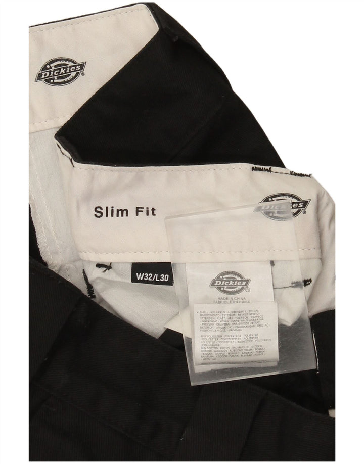 Dickies muške uske chino hlače W32 L27 crni poliester