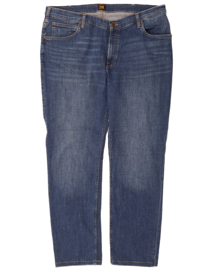 Lee Mens Rider Slim Jeans W40 L31 Plavi pamuk