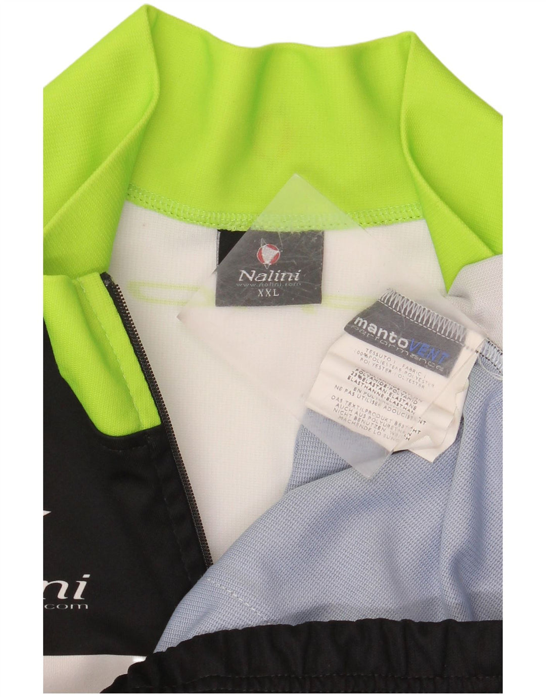 NALINI muška trenirka s grafičkim motivima, gornja jakna 2XL, crni poliester u boji