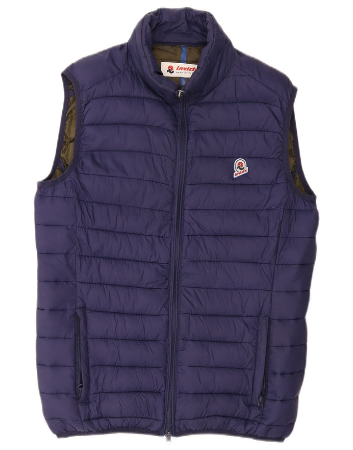 Invicta Mens Padded Gilet UK 38 Medium Navy Blue Poliamid