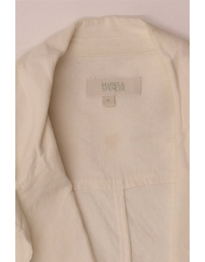 Marks & Spencer ženski sako s jednim gumbom UK 18 XL bijeli