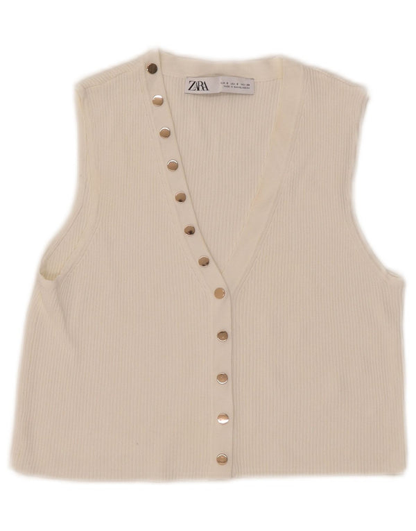 Zara ženski kratki top bez rukava UK 10 Small White