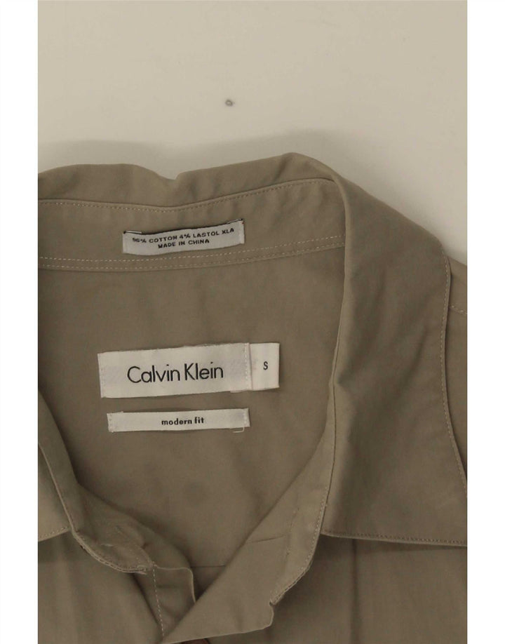 Calvin Klein muška moderna majica malenog kroja, kaki pamuk