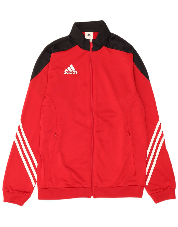 Adidas muška gornja jakna od trenirke, mali crveni poliester