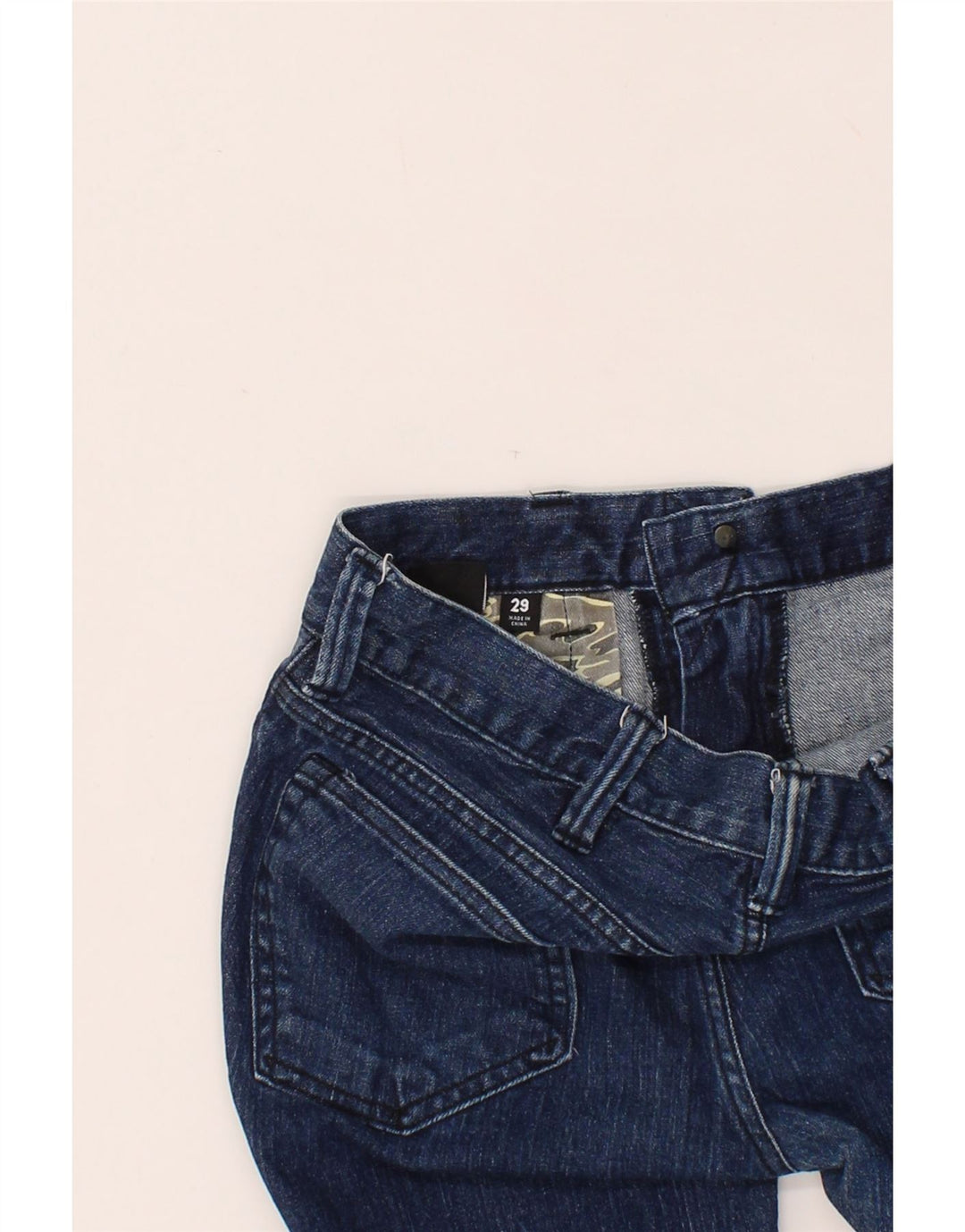 HURLEY Womens Slim Jeans W29 L29 Navy Blue Cotton Vintage Hurley and Second-Hand Hurley from Messina Hembry 