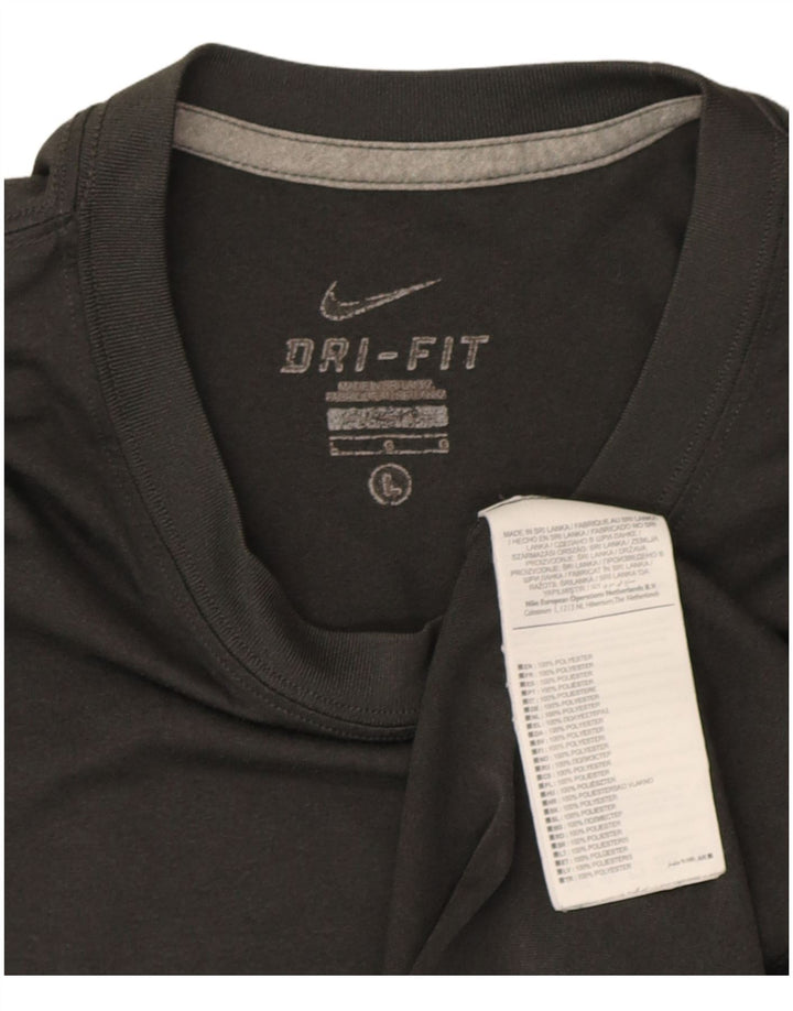 Nike Dri Fit majica kratkih rukava, veliki sivi poliester