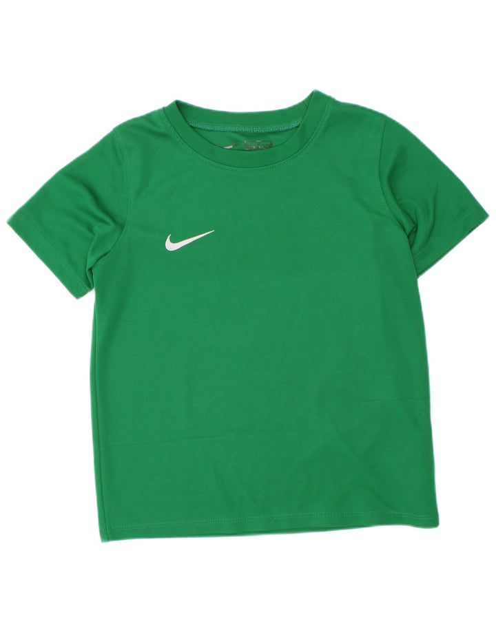 Nike majica kratkih rukava za dječake 5-6 godina zelena poliester