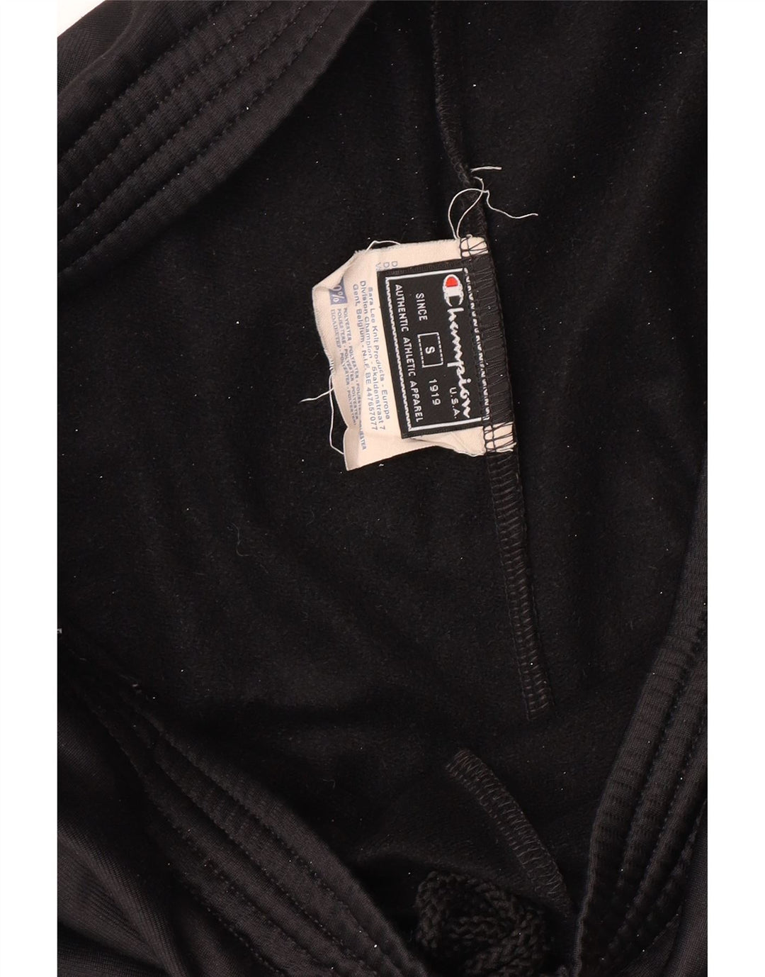 CHAMPION Muške hlače od trenirke s grafičkim motivima Male crne poliesterske hlače