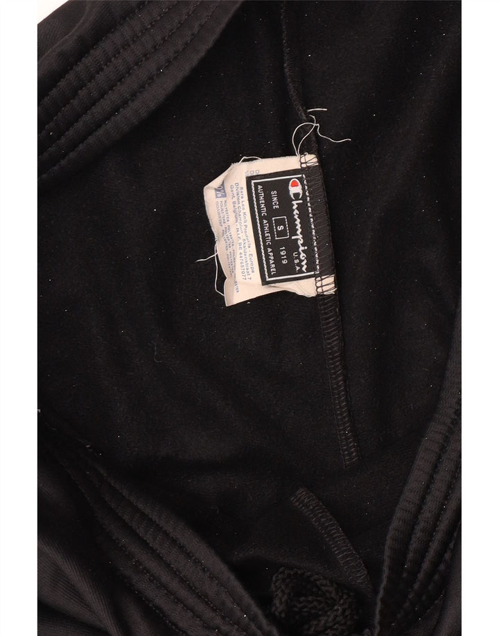 CHAMPION Muške hlače od trenirke s grafičkim motivima Male crne poliesterske hlače