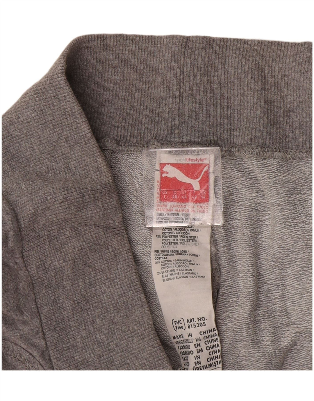 PUMA Ženske Capri Trenirke Hlače Joggers UK 14 Large Grey Cotton
