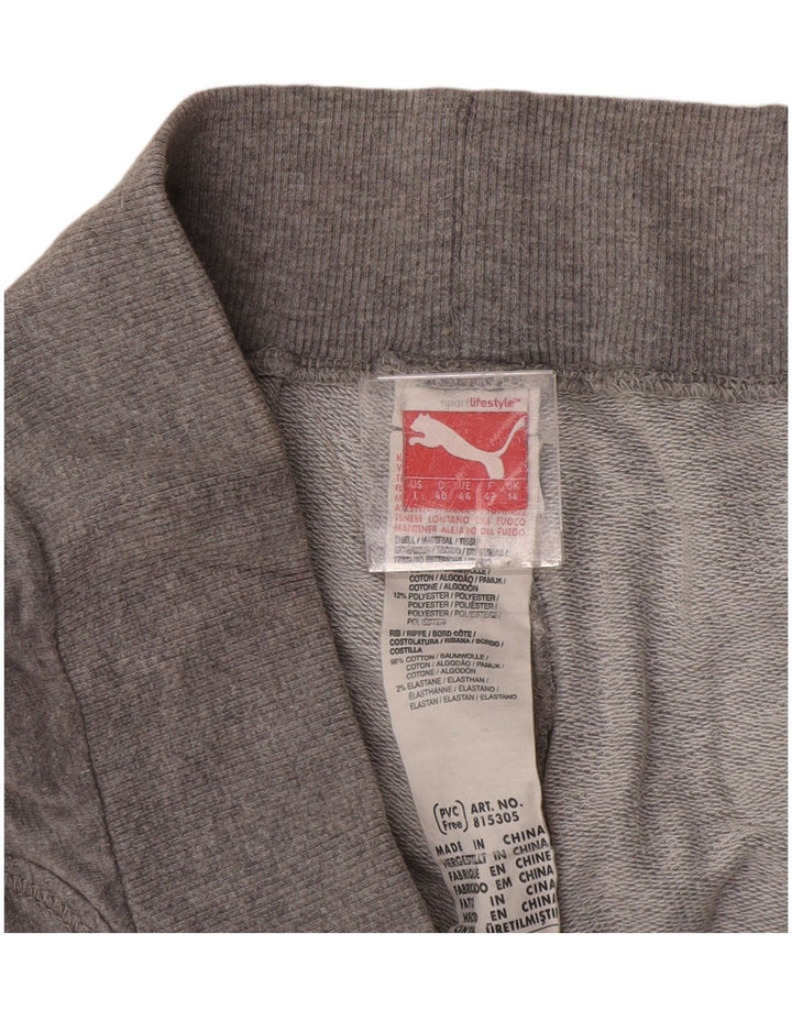 PUMA Ženske Capri Trenirke Hlače Joggers UK 14 Large Grey Cotton