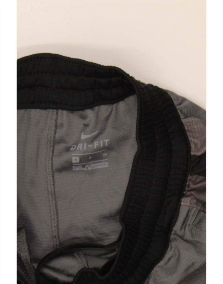 NIKE Boys Dri Fit Sport Shorts 8-9 Years Small  Grey Colourblock Polyester Vintage Nike and Second-Hand Nike from Messina Hembry 