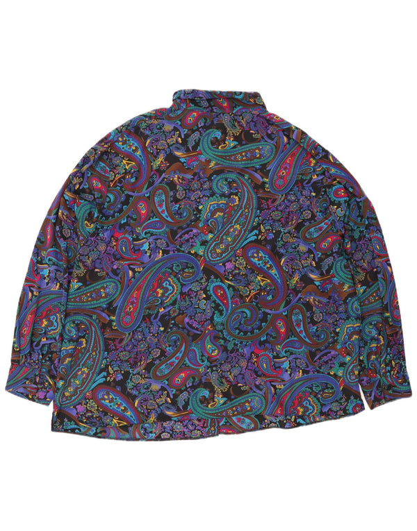 Vintage ženska košulja UK 24 4XL Raznobojni paisley