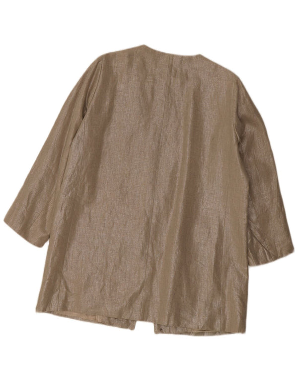 Zara ženski sako sa 3/4 rukavima UK 14 XL bež lan