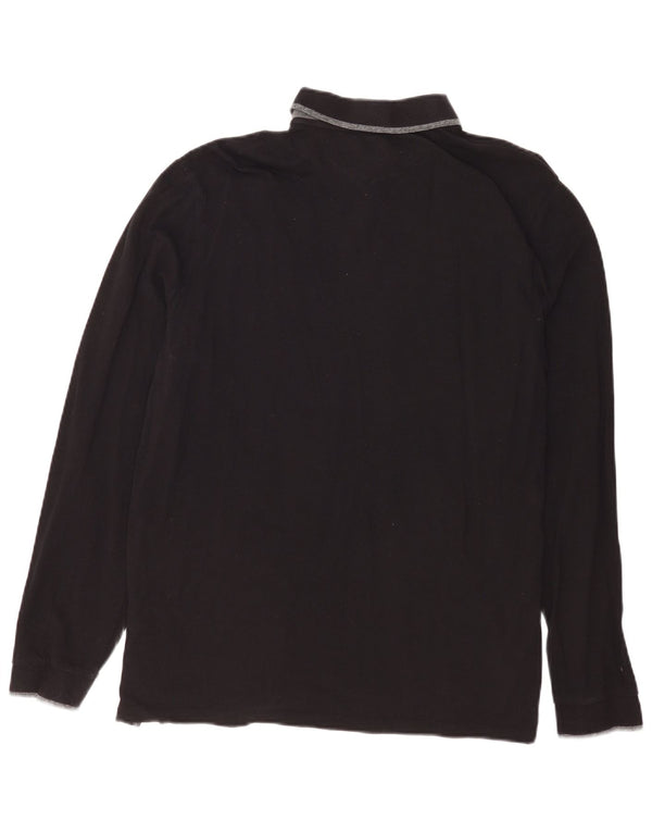 Champion muška polo majica dugih rukava 2XL crni pamuk