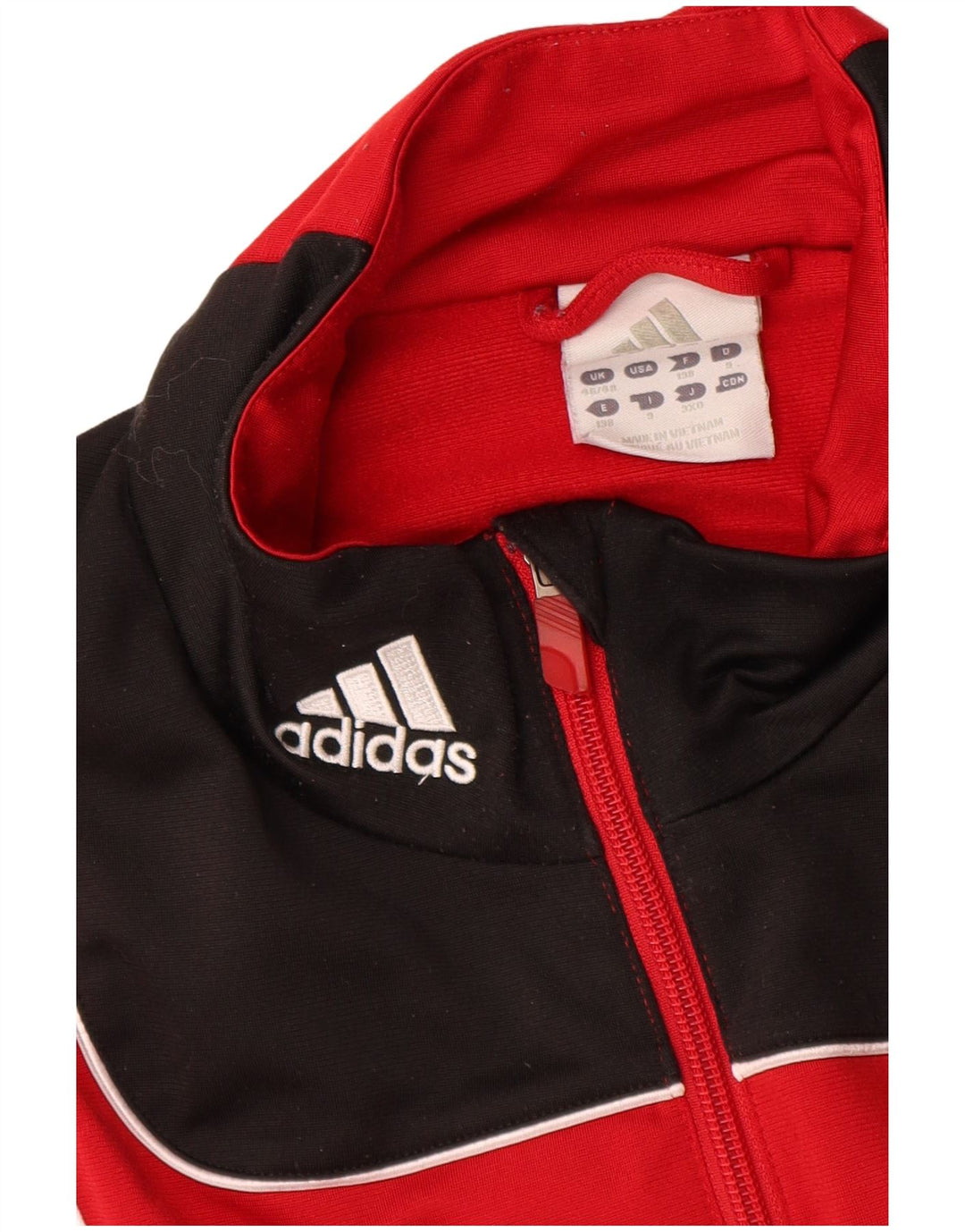 ADIDAS muška trenirka gornja jakna UK 46/48 XL crvena poliester u boji