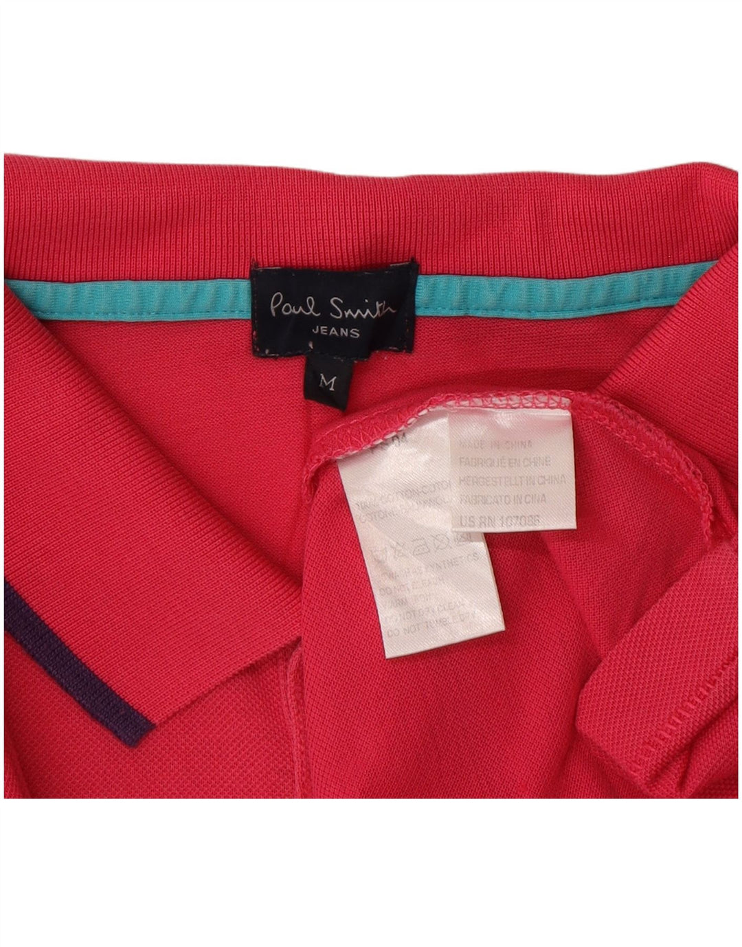 Paul Smith Muška polo majica Srednje ružičasti pamuk