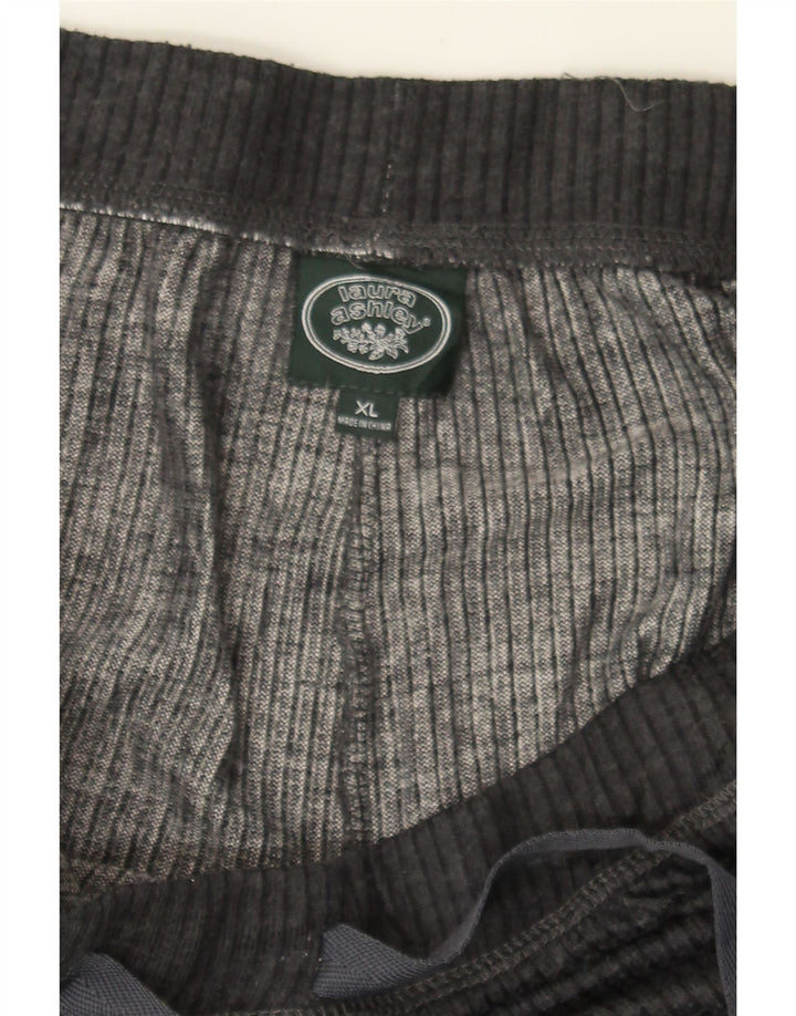 LAURA ASHLEY Womens Tracksuit Trousers UK 18 XL  Grey Polyester Vintage Laura Ashley and Second-Hand Laura Ashley from Messina Hembry 