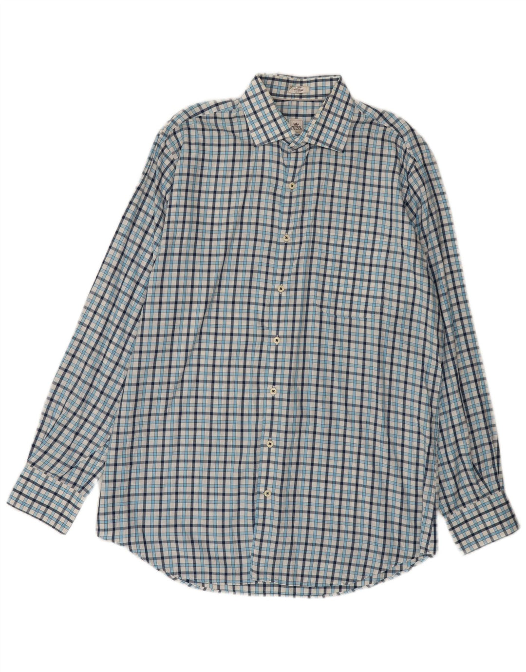 Peter Millar muška košulja veliki plavi karirani pamuk