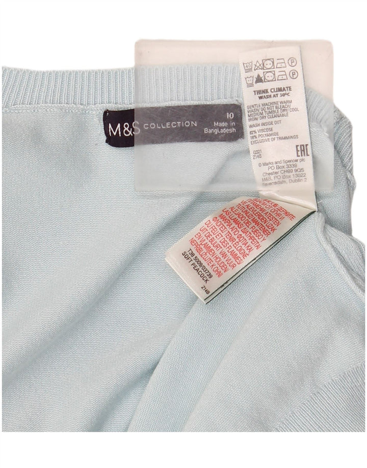 Marks & Spencer ženski pulover s okruglim izrezom UK 10 Small Blue