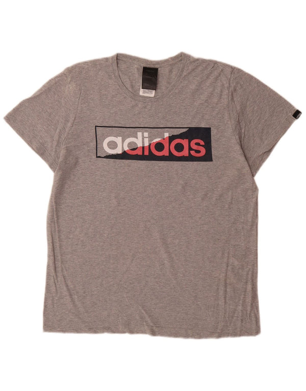 Adidas muška majica kratkih rukava s grafičkim motivima, mali sivi pamuk