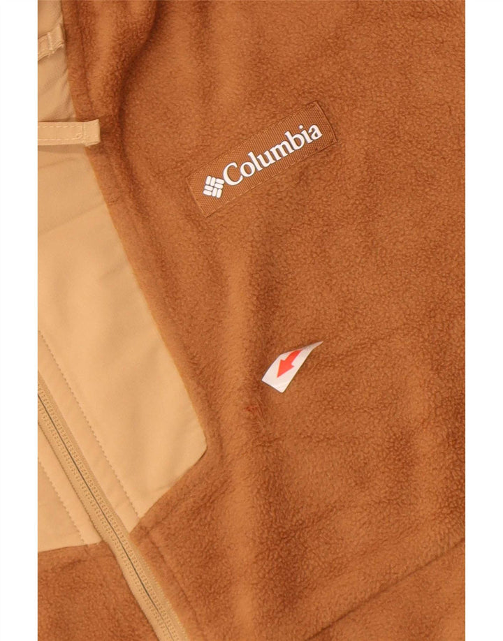 Columbia muški džemper od flisa s patentnim izrezom srednje smeđe boje od poliestera