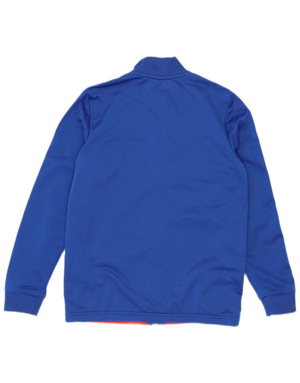 Adidas trenirka za dječake 11-12 godina plava poliesterska boja