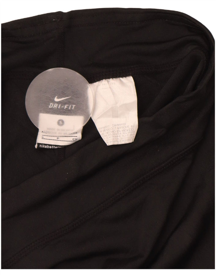 NIKE Ženske Dri Fit Sportske kratke hlače UK 10 Mali crni poliester