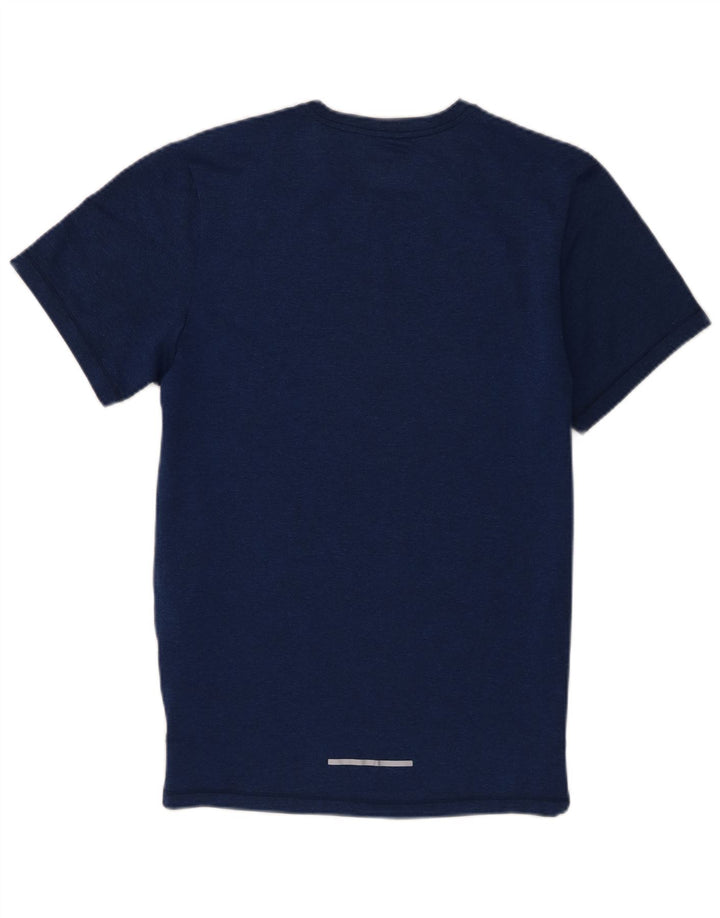Nike Dri Fit majica kratkih rukava, mali mornarsko plavi geometrijski poliester