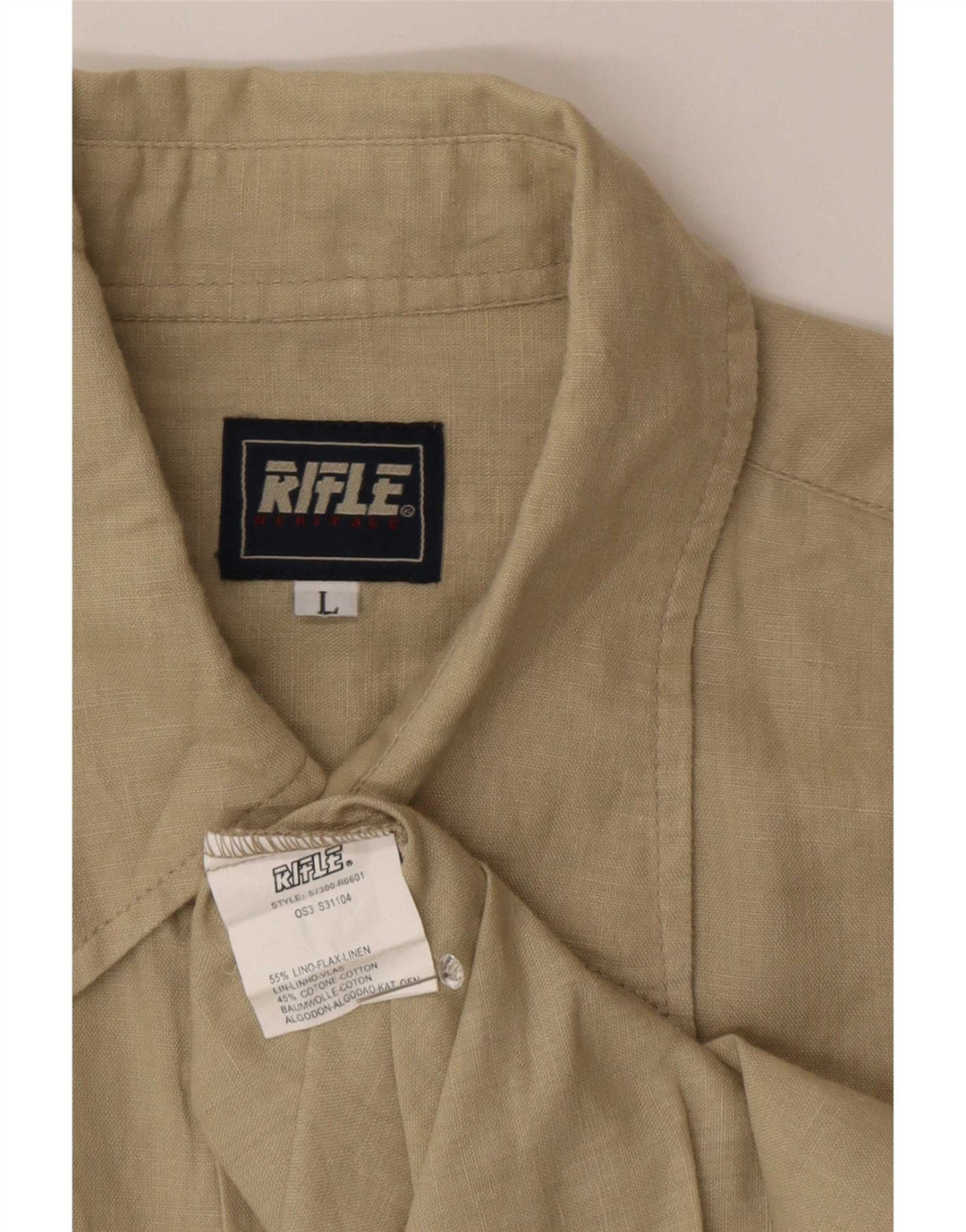 Rifle Muška košulja Large Beige Lan
