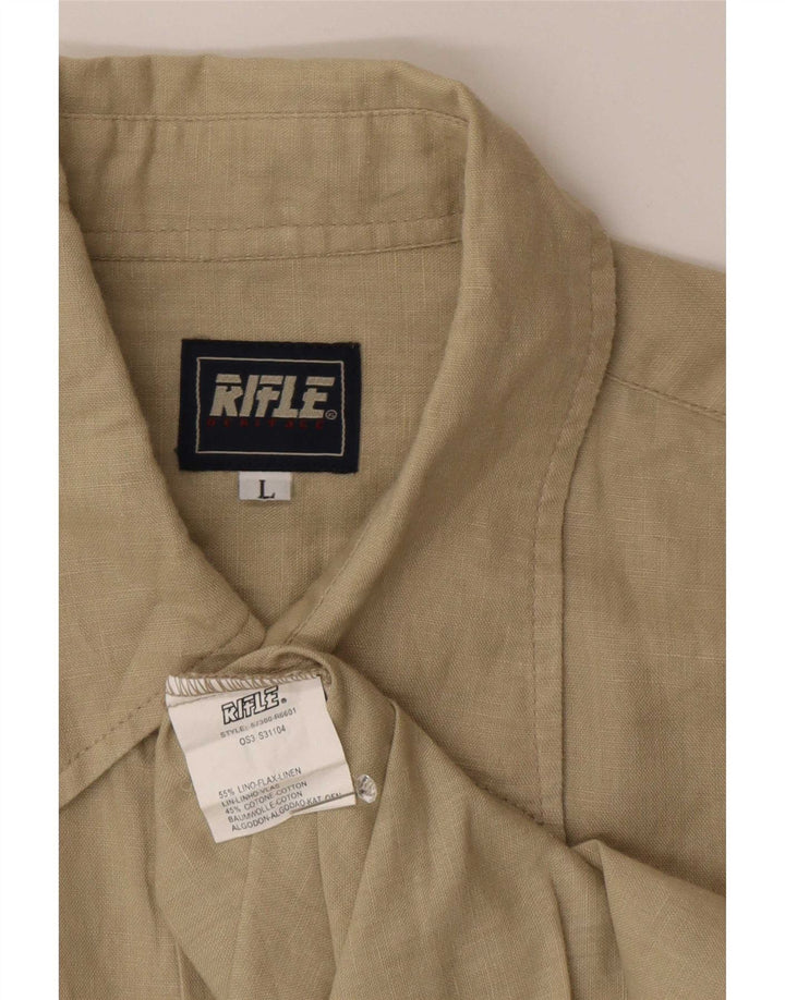 Rifle Muška košulja Large Beige Lan