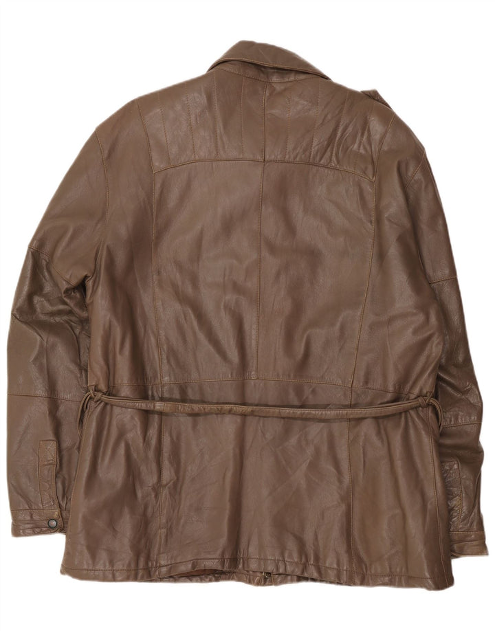 Vintage muška vojna kožna jakna UK 40 Large Brown