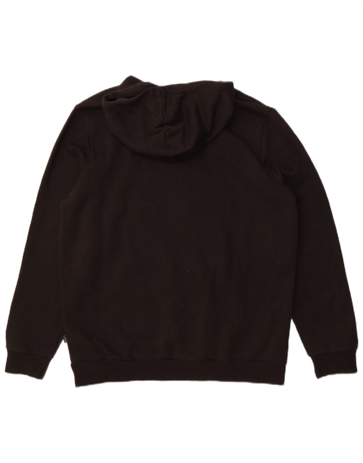 Puma muška majica s kapuljačom, veliki crni pamuk