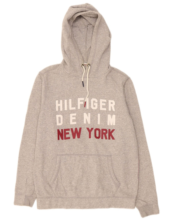 Tommy Hilfiger muška majica s kapuljačom, veliki sivi pamuk