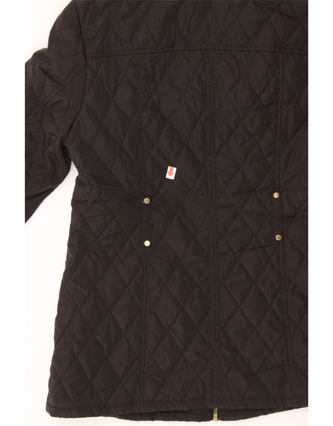 MICHAEL KORS Womens Quilted Jacket UK 14 Medium Black Polyester Vintage Michael Kors and Second-Hand Michael Kors from Messina Hembry 