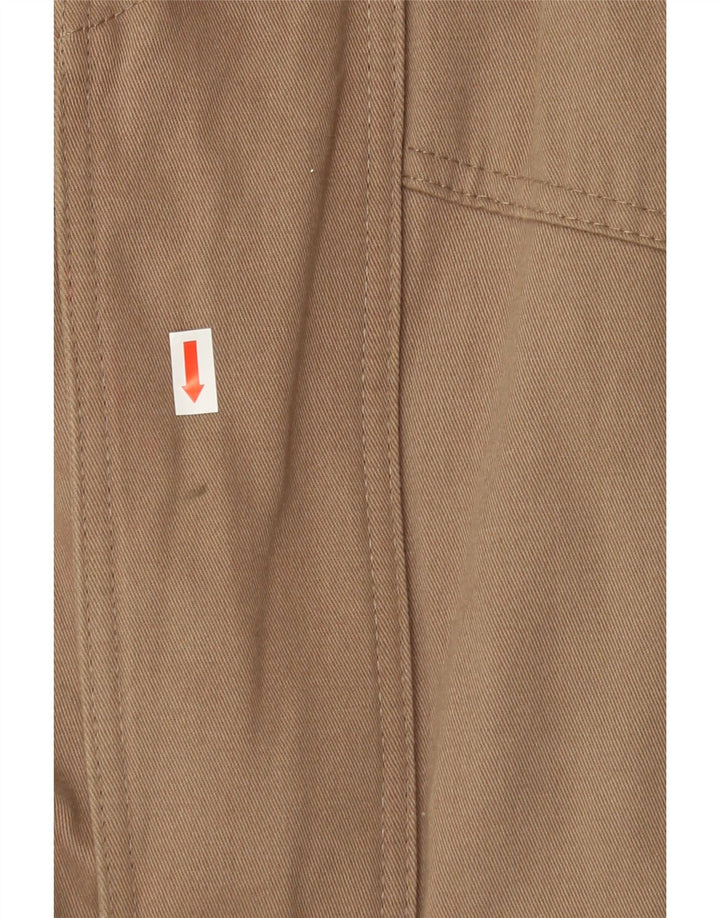 VINTAGE Mens Hooded Overcoat UK 38 Medium Beige Cotton Vintage Vintage and Second-Hand Vintage from Messina Hembry 