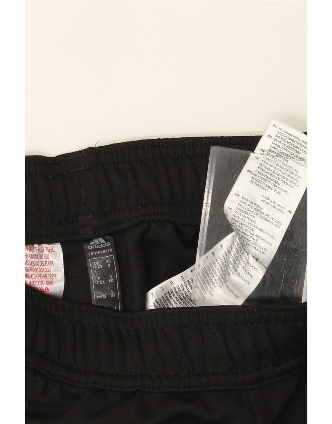 Adidas Hlače za trenirku Aeroready za dječake 11-12 godina crne poliesterske