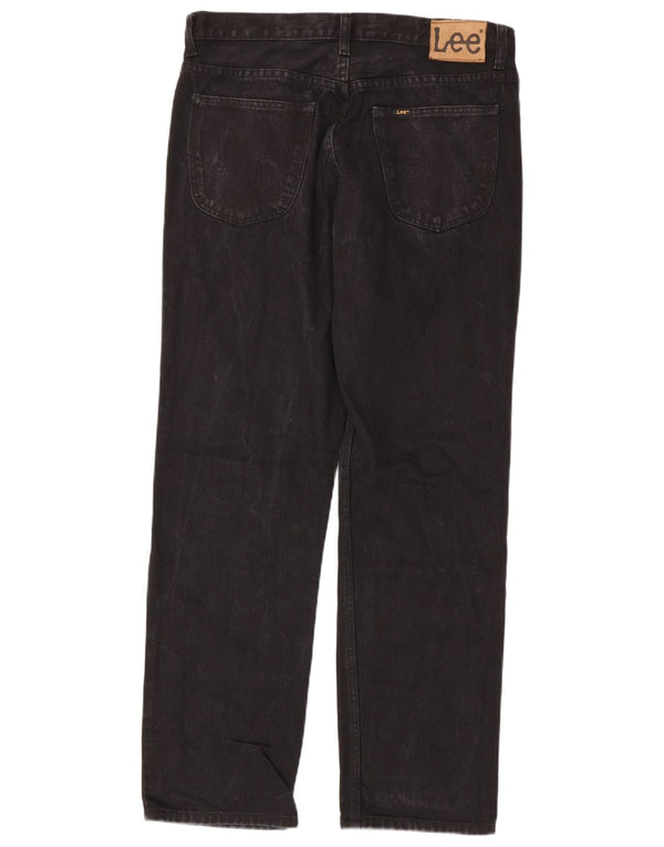 Lee Mens Brooklyn Straight Jeans W34 L32 Crni pamuk