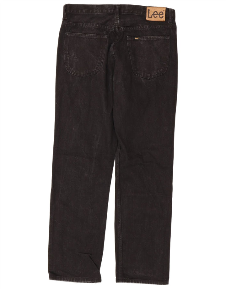 Lee Mens Brooklyn Straight Jeans W34 L32 Crni pamuk