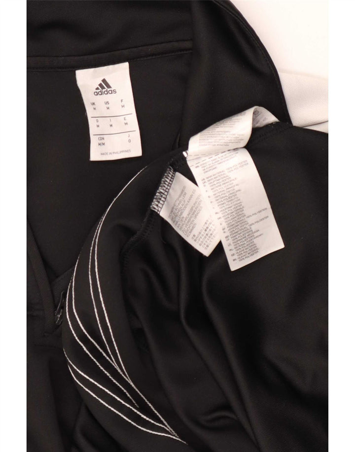 Adidas muška majica s izrezom i dugim rukavima Climalite srednje crne boje