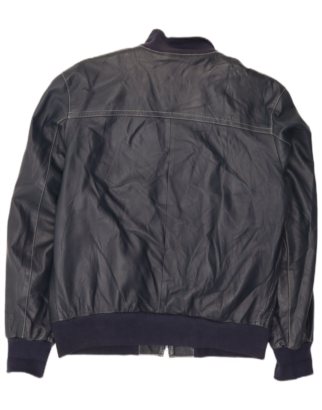 Harmont & Blaine muška kožna jakna UK 40 velika tamnoplava koža